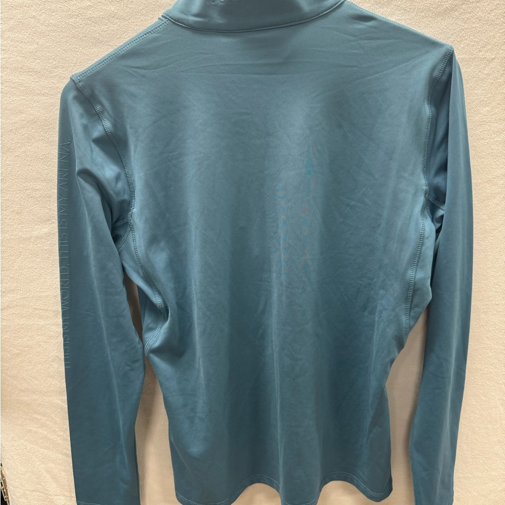 PS of Sweden Petrol 1/4 Zip Long Sleeve Sunshirt with Crystal zip - Picture 3 of 4